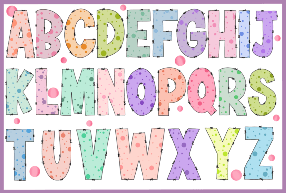 Buble Font PNG with transparent background - Preview 1