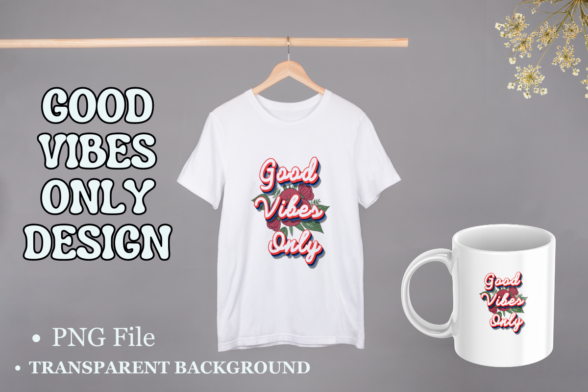 Creative Only Good Vibes Only Design Graphic by Philip Pub · Creative Fabrica