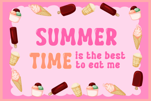 Happy Yummy Font - Preview 1