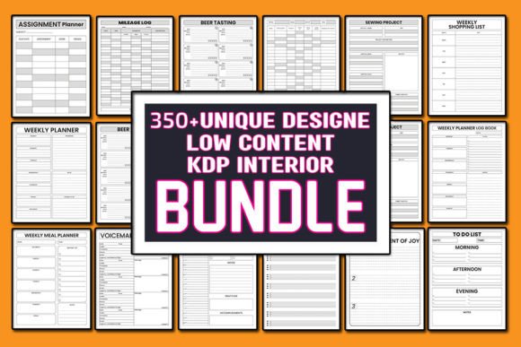 Low Content KDP Interior Bundle Illustration Mots clés KDP Par KDP Studio