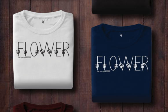 Minimalist Spring Font PNG with transparent background - Preview 1