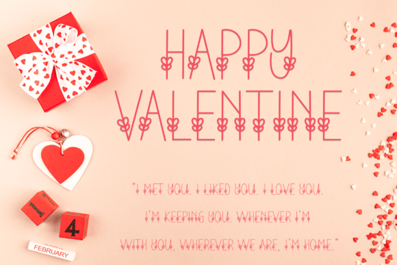 Minimalist Spring Font PNG with transparent background - Preview 3