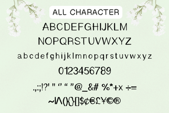 Oolong Font PNG with transparent background - Preview 5