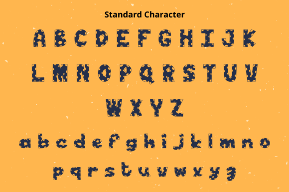 Polka Smile Style Font PNG with transparent background - Preview 1