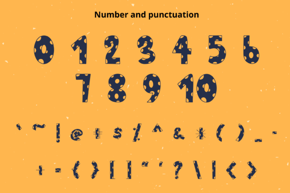 Polka Smile Style Font PNG with transparent background - Preview 2