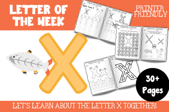 Pre-K Letter X Themed Activity Workbook Graphic PreK By Caffeinated Ever After