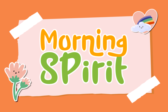 Rainbow Sparkle Font PNG with transparent background - Preview 4