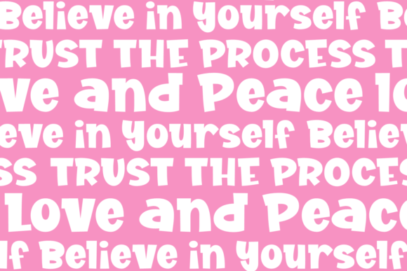 Red Sugar Font PNG with transparent background - Preview 2