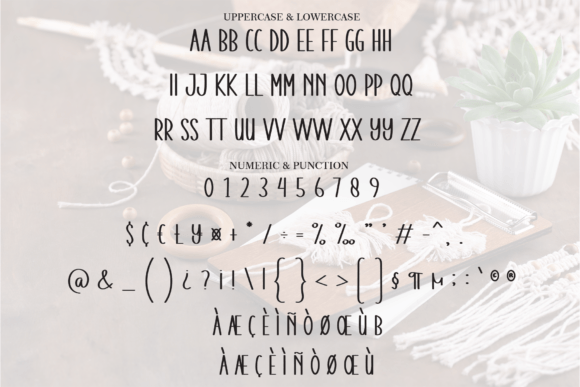 Retro Handmade Font PNG with transparent background - Preview 4