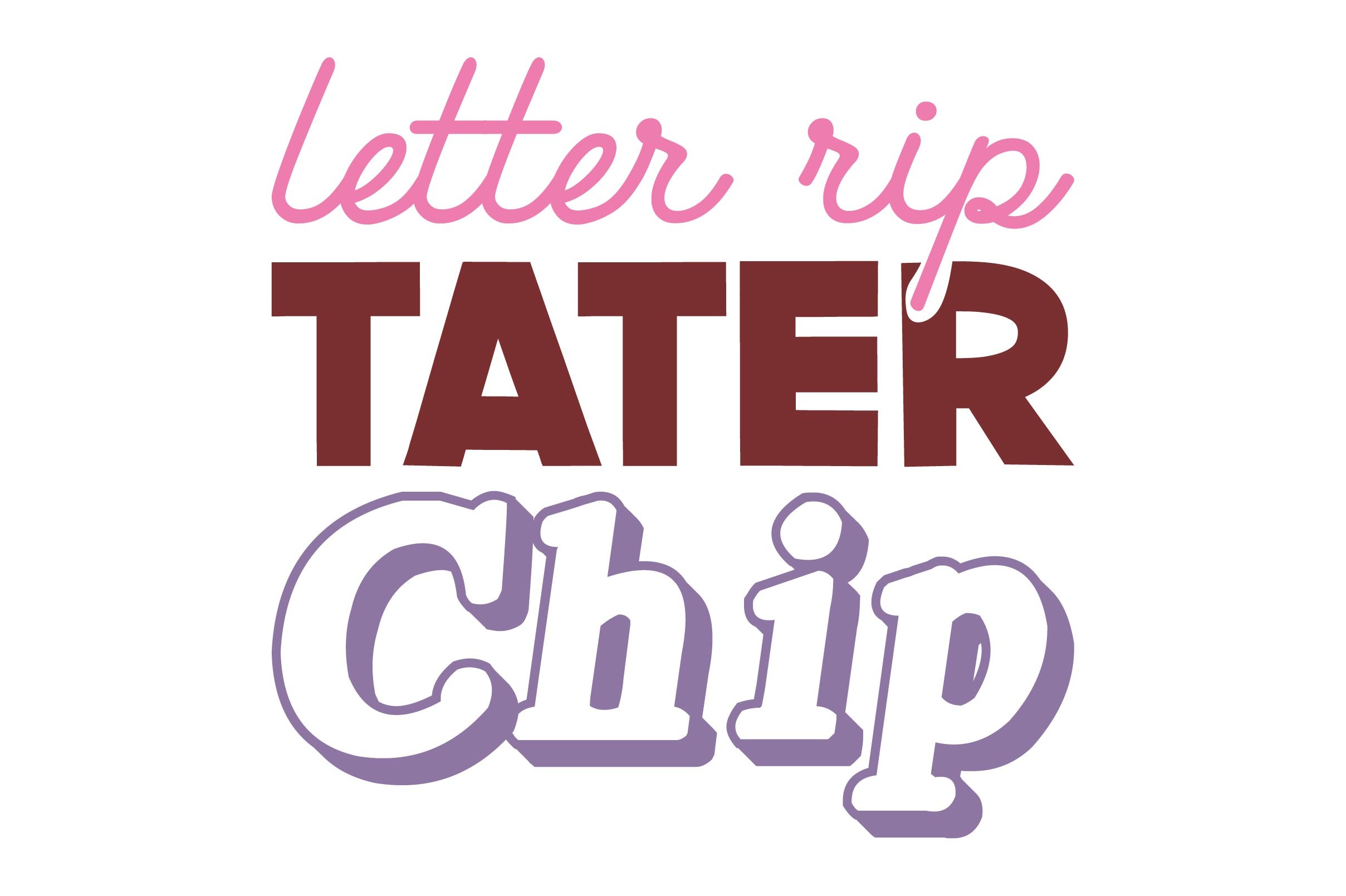 Letter Rip Tater Chip Graphic by Lazy Craft · Creative Fabrica