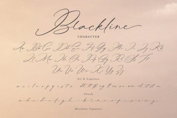 Blackline Font - Preview 5