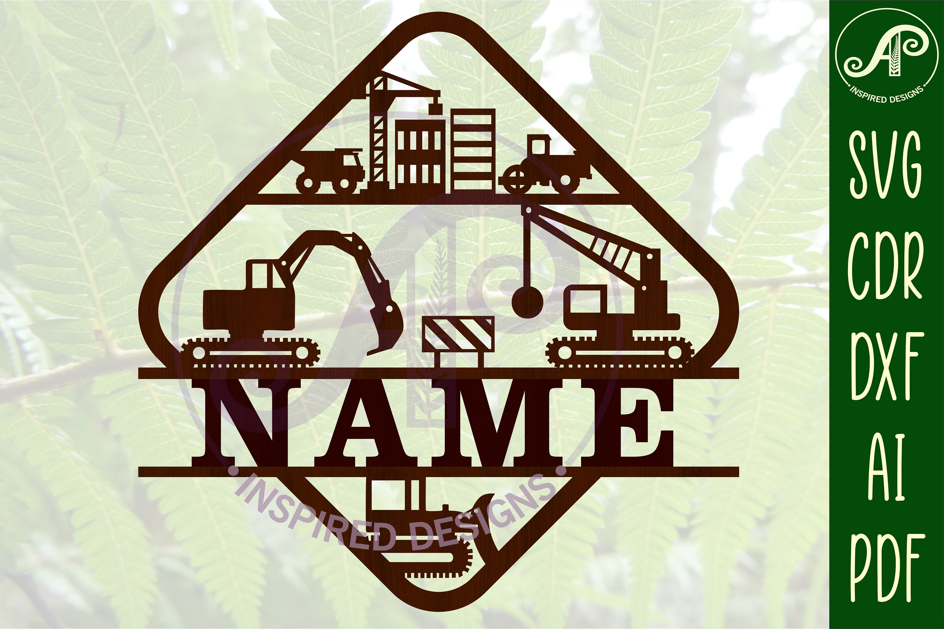 Construction Site Name Sign SVG · Creative Fabrica