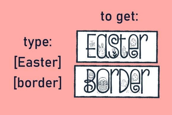 Easter Border Font - Preview 1