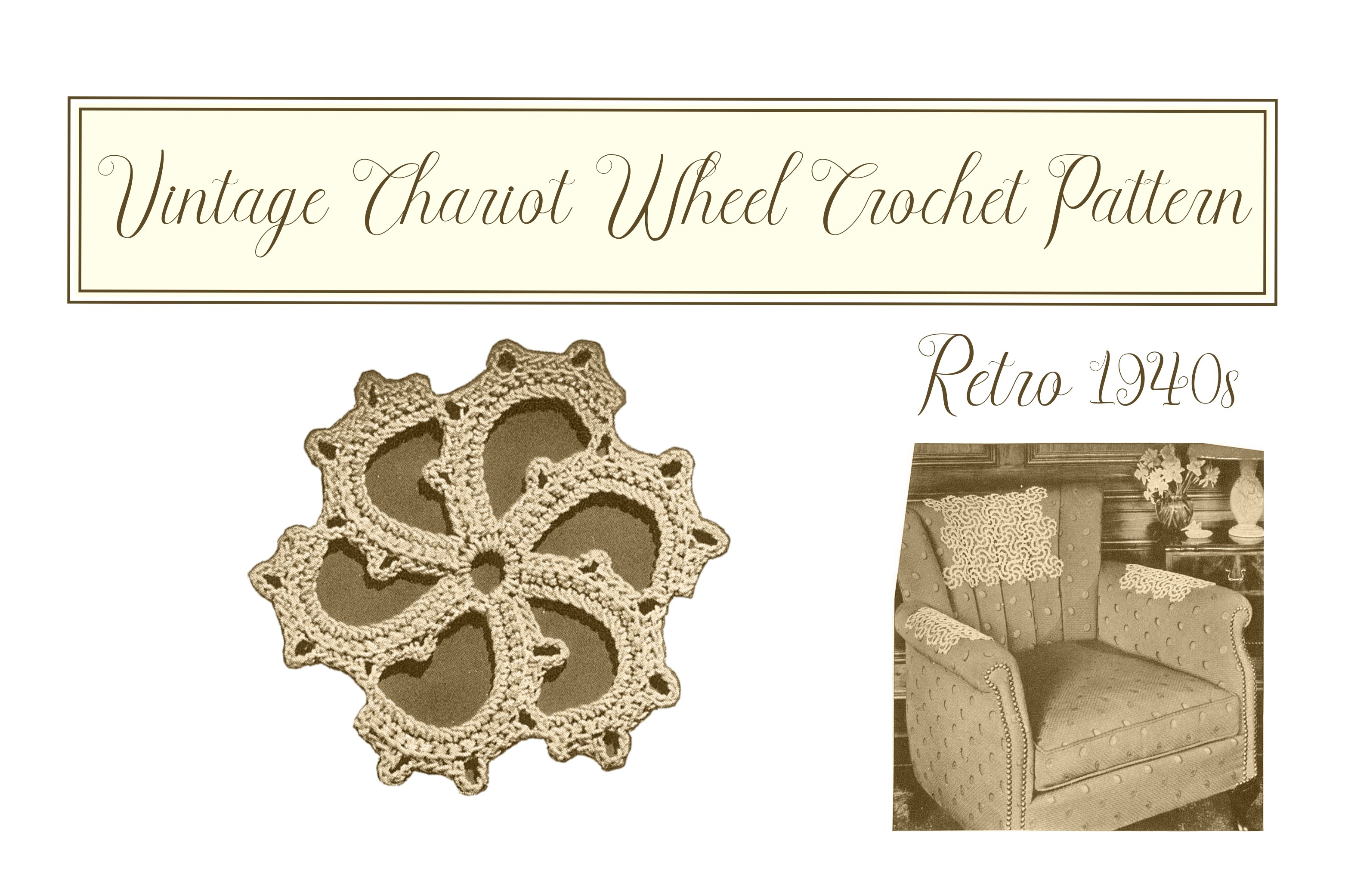 Vintage Chariot Wheel Crochet Pattern