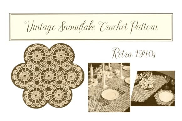 Vintage Snowflake Crochet Pattern
