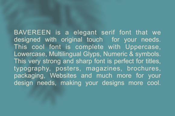 Bavereen Font - Preview 2