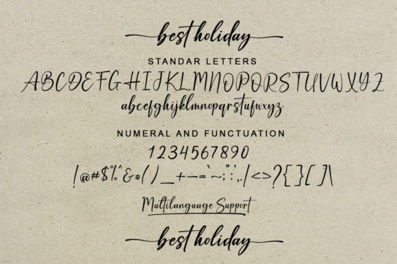 Best Holiday Font - Preview 1
