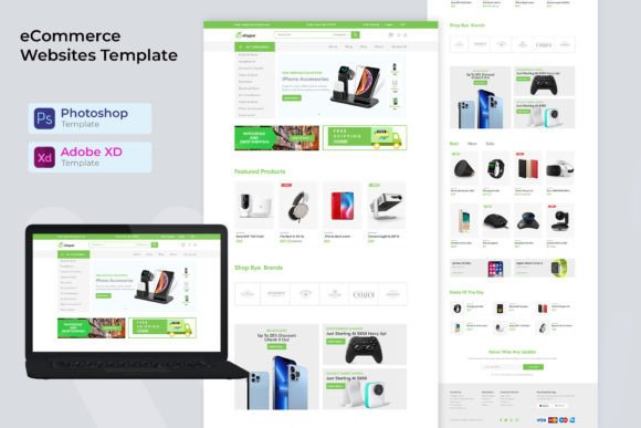 Dropshipping ecommerce web PSD template
