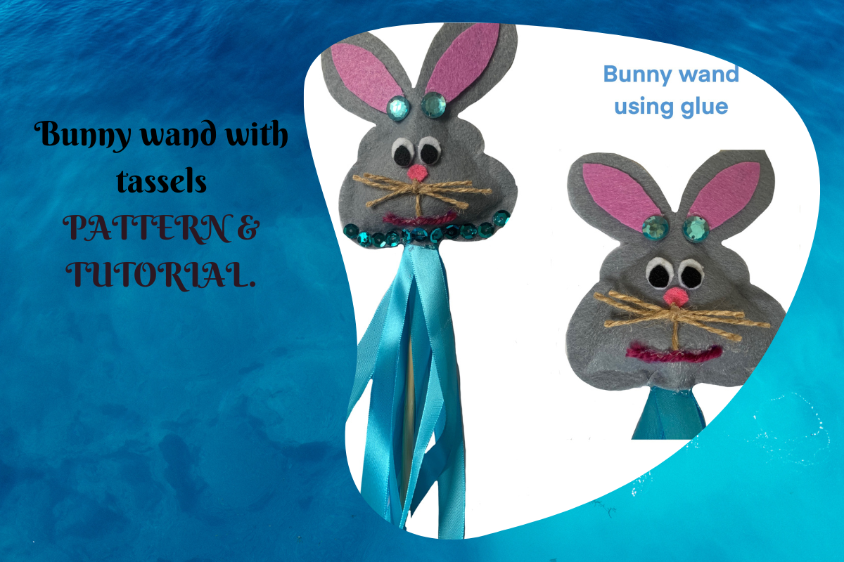 Make Your Own Easter Bunny Wand Felt PDF