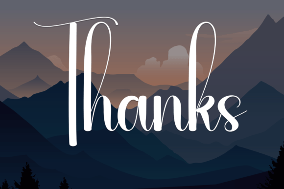Mountainous Font PNG with transparent background - Preview 6