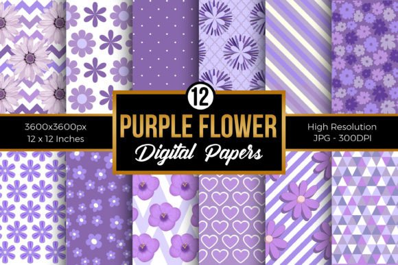Spring Acrylic Flowers Digital Papers Graphic by Creative Store ...