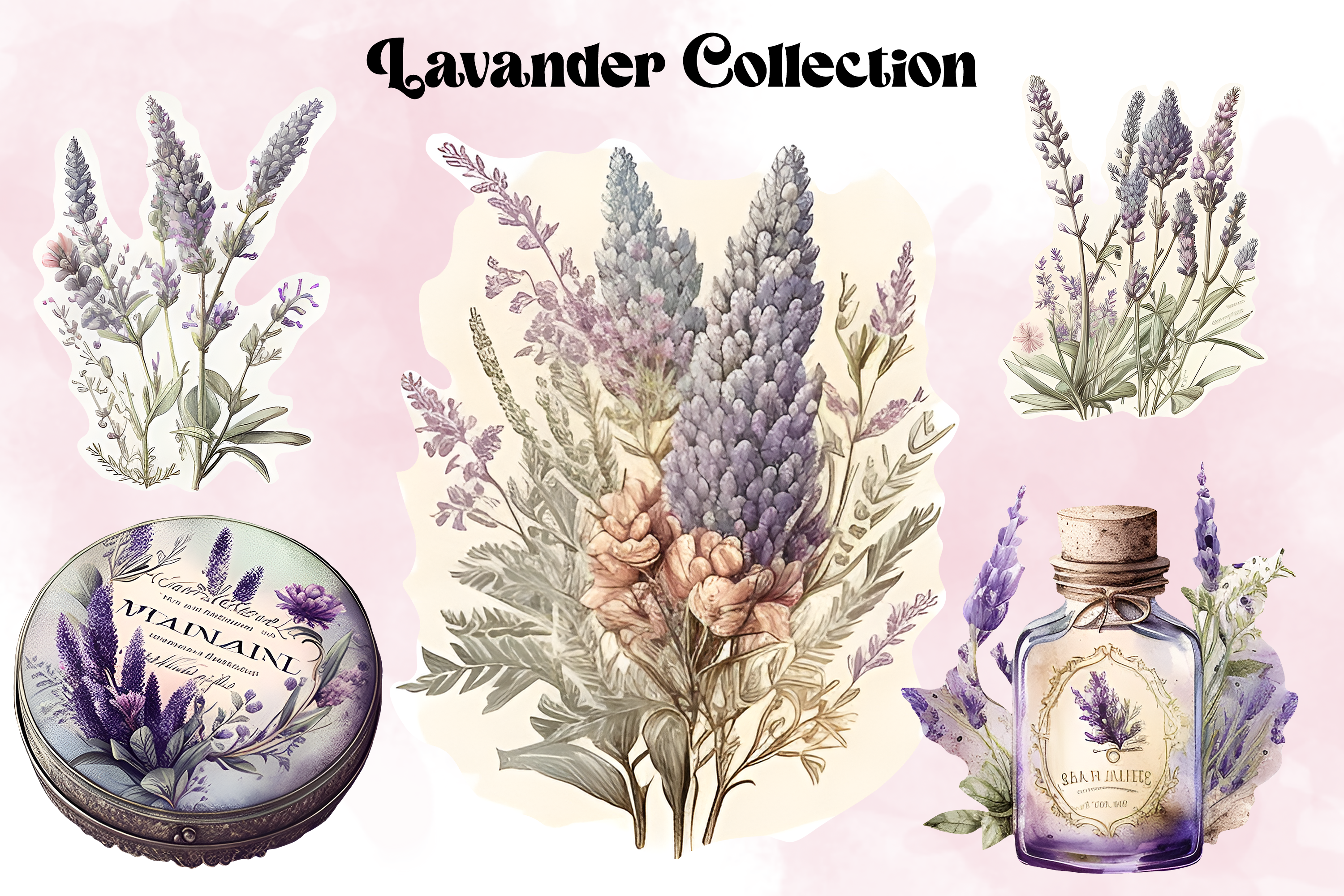 Watercolor Lavender Clipart Graphic by Andreea Eremia Design · Creative ...