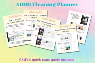 ADHD Cleaning Planner - CANVA Editable Graphic by Adalin Digital ...