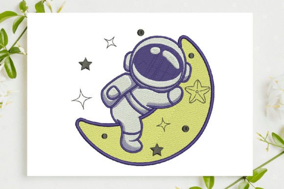 Astronaut Hugging Moon