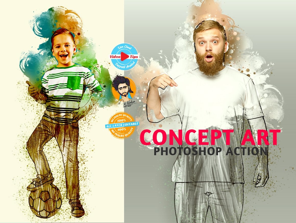 Concept Art Photoshop Action Graphic by mristudio · Creative Fabrica