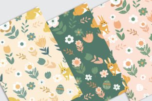 Easter Rabbit Digital Paper Graphic by Nam Tiwa · Creative Fabrica