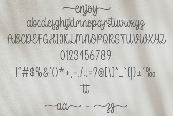 Enjoy Font - Preview 5