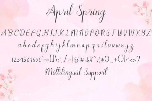 April Spring Font - Preview 5