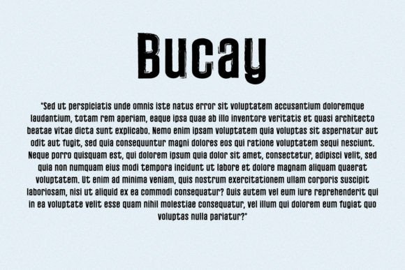 Bucay Font - Preview 2