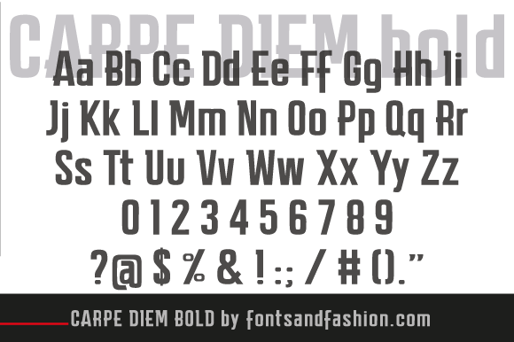 Carpe Diem Bold Font - Preview 1