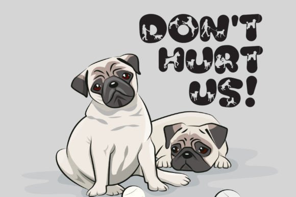 Cat and Dog Font - Preview 3
