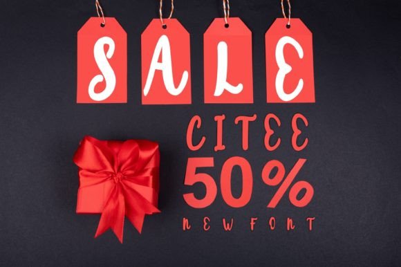 Citee Font PNG with transparent background - Preview 3
