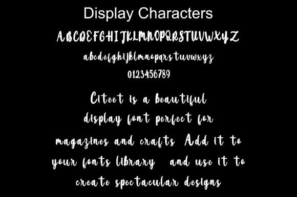 Citee Font PNG with transparent background - Preview 4
