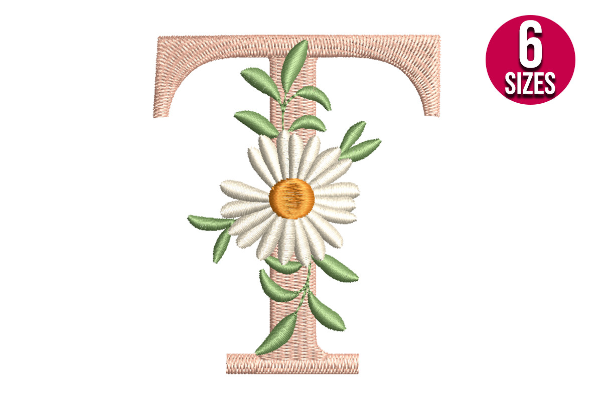 Daisy Alphabet Letter T