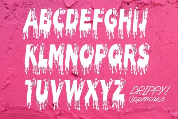 Drippy! Font - Preview 1
