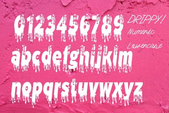 Drippy! Font - Preview 2