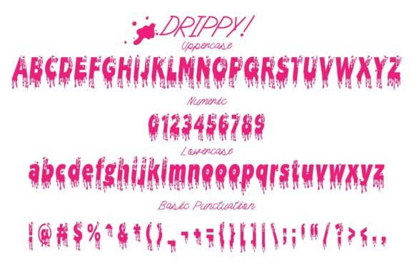 Drippy! Font - Preview 3