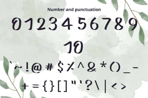 Green Topaz Font PNG with transparent background - Preview 2