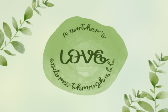 Green Topaz Font PNG with transparent background - Preview 4