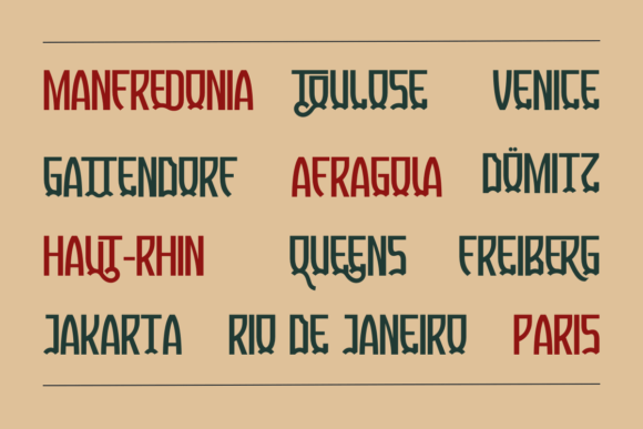 Gueton Font PNG with transparent background - Preview 1