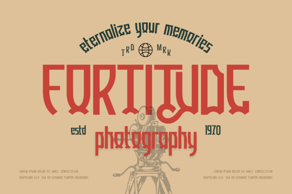 Gueton Font PNG with transparent background - Preview 4