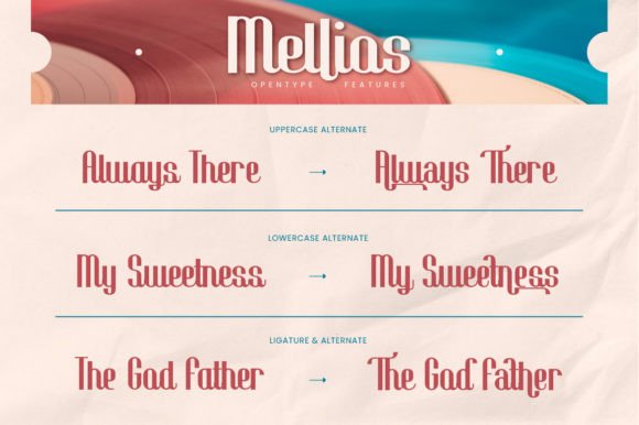 Mellios Font PNG with transparent background - Preview 4