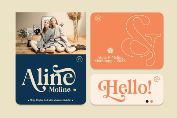 Misty Display Font PNG with transparent background - Preview 1
