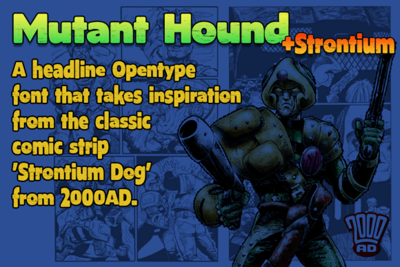 Mutant Hound Font PNG with transparent background - Preview 1