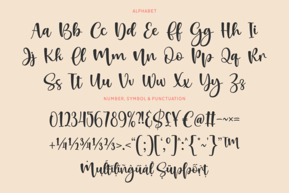 Nataley Font PNG with transparent background - Preview 5