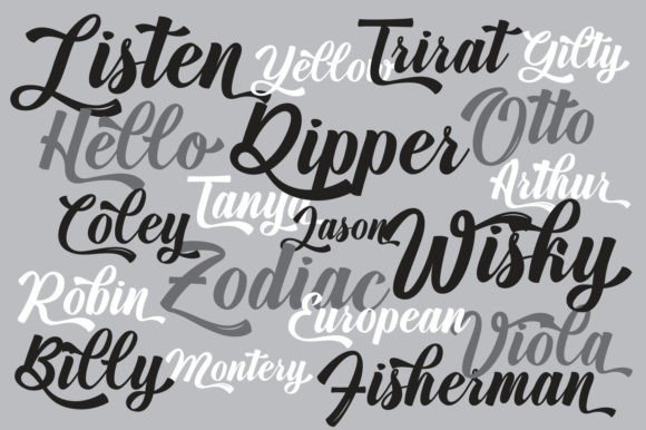 Quoth Font PNG with transparent background - Preview 1